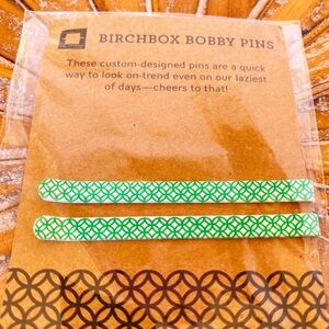 NWOT Birchbox Green Bobby Pins